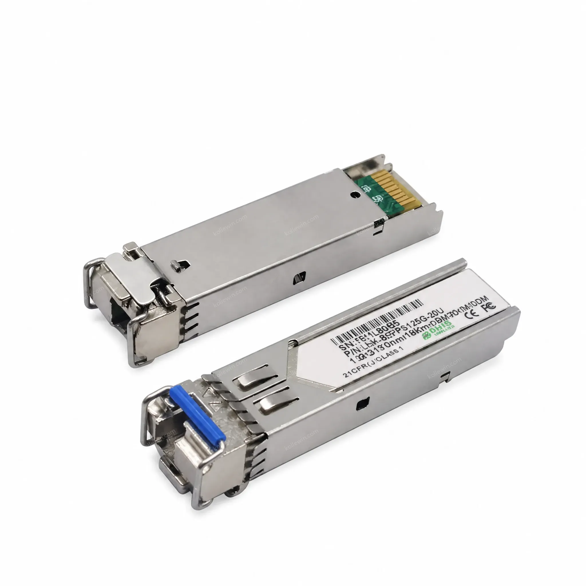 1.25Gbps SFP Bi-Directional Transceiver, 20km Reach 1310nm TX / 1550nm RX