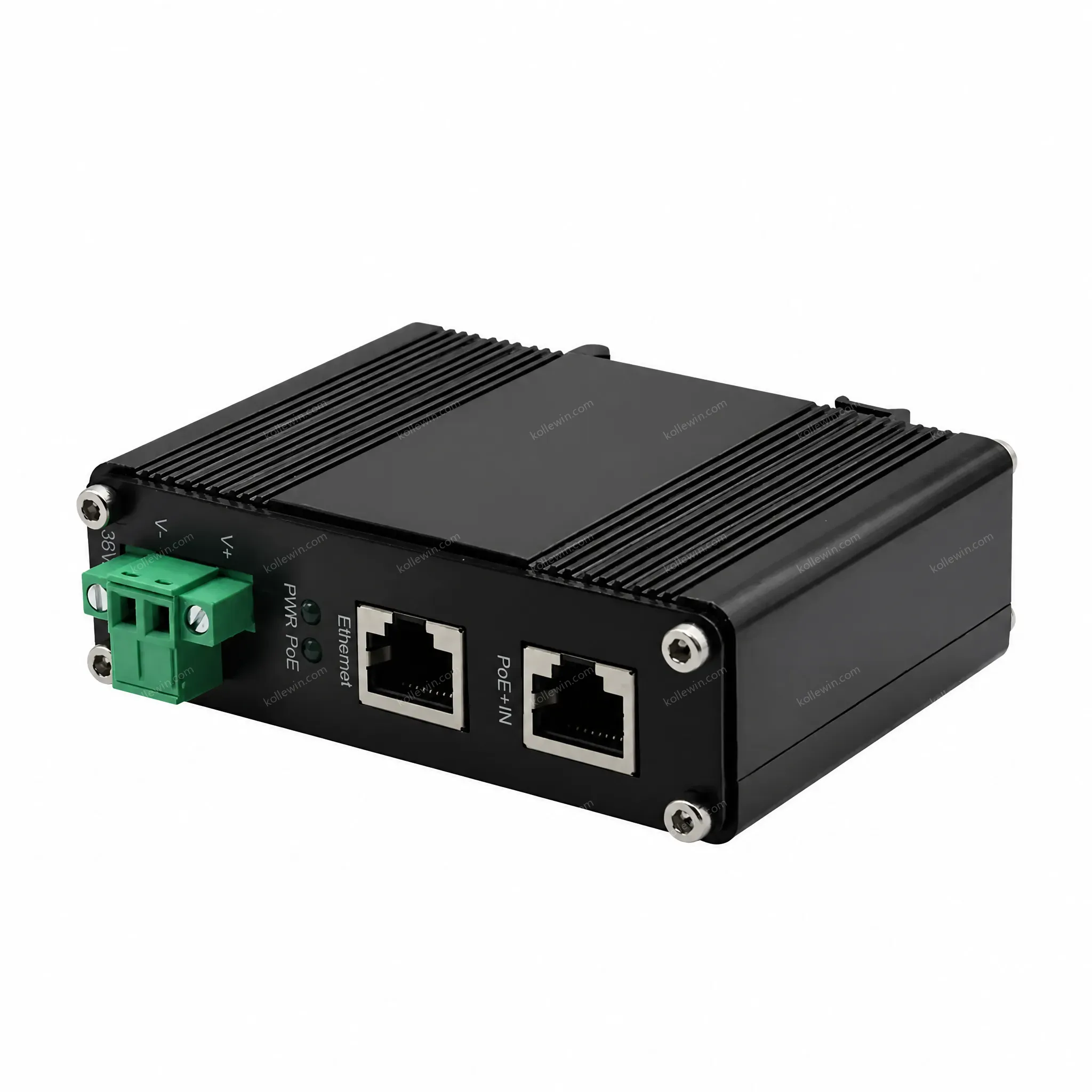 Industrial 10/100/1000Mbps 802.3bt PoE++ Splitter Output Voltage 36VDC