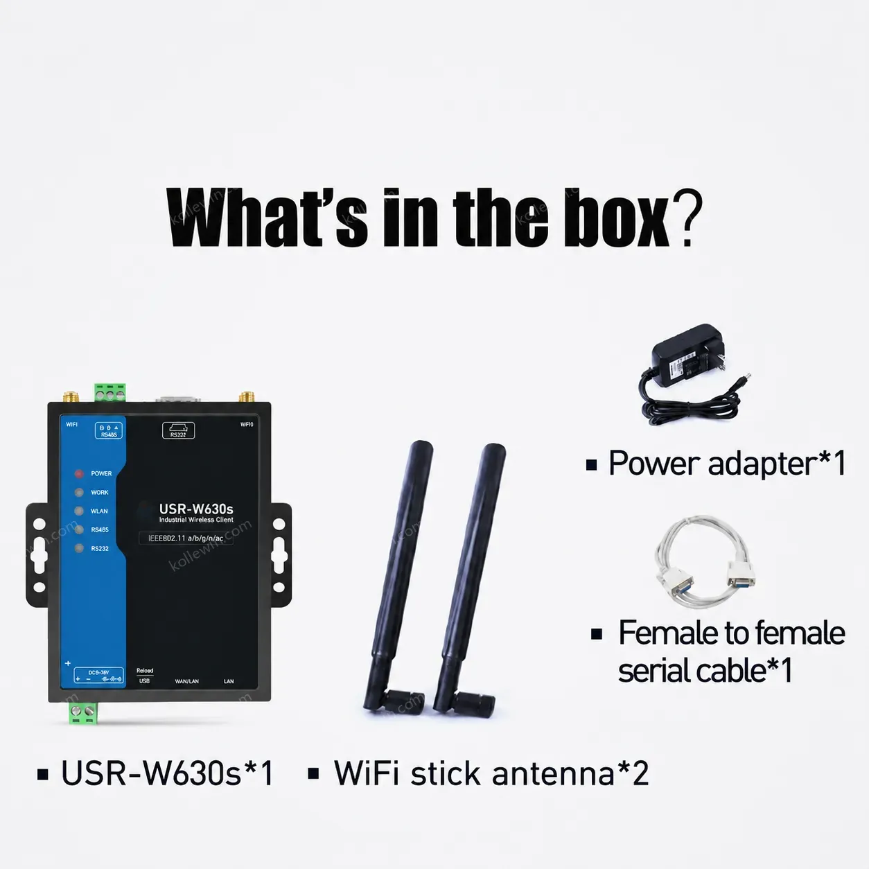 PUSR Industrial Wireless Client High-Performance WiFi 2.4GHz/5.8GHz AP/STA/AP+STA/Bridge Mode MQTT RS485/RS232/Ethernet