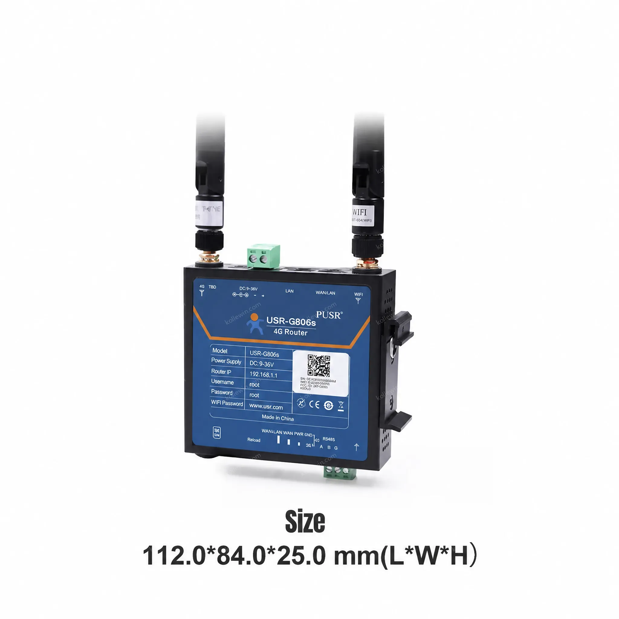 USR-G806s-EAU 4G LTE Industrial VPN Router With Serial Ports Modem Hardware Watchdog