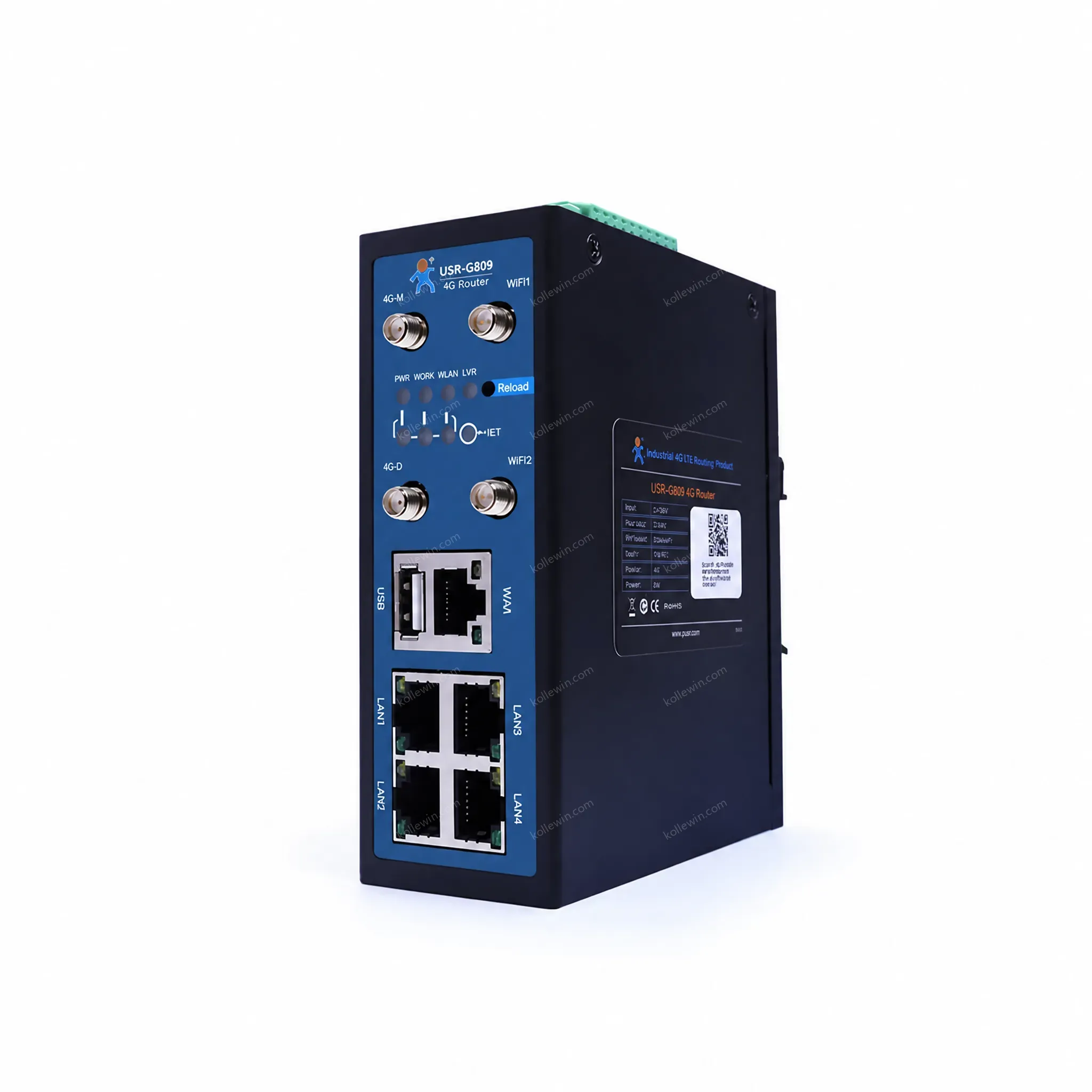 USR-G809-EAU Europe & Australia RS485/RS232 Serial Interface 3g 4g Lte Openwrt Industrial Wireless Vpn Router