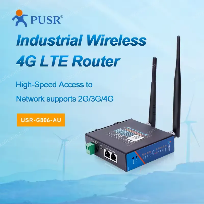 USR-G806-AU Industrial 4G LTE Router with OpenVPN & Firewall SIM Card Slot 2-Year Warranty for Australia Taiwan NZ Latin America