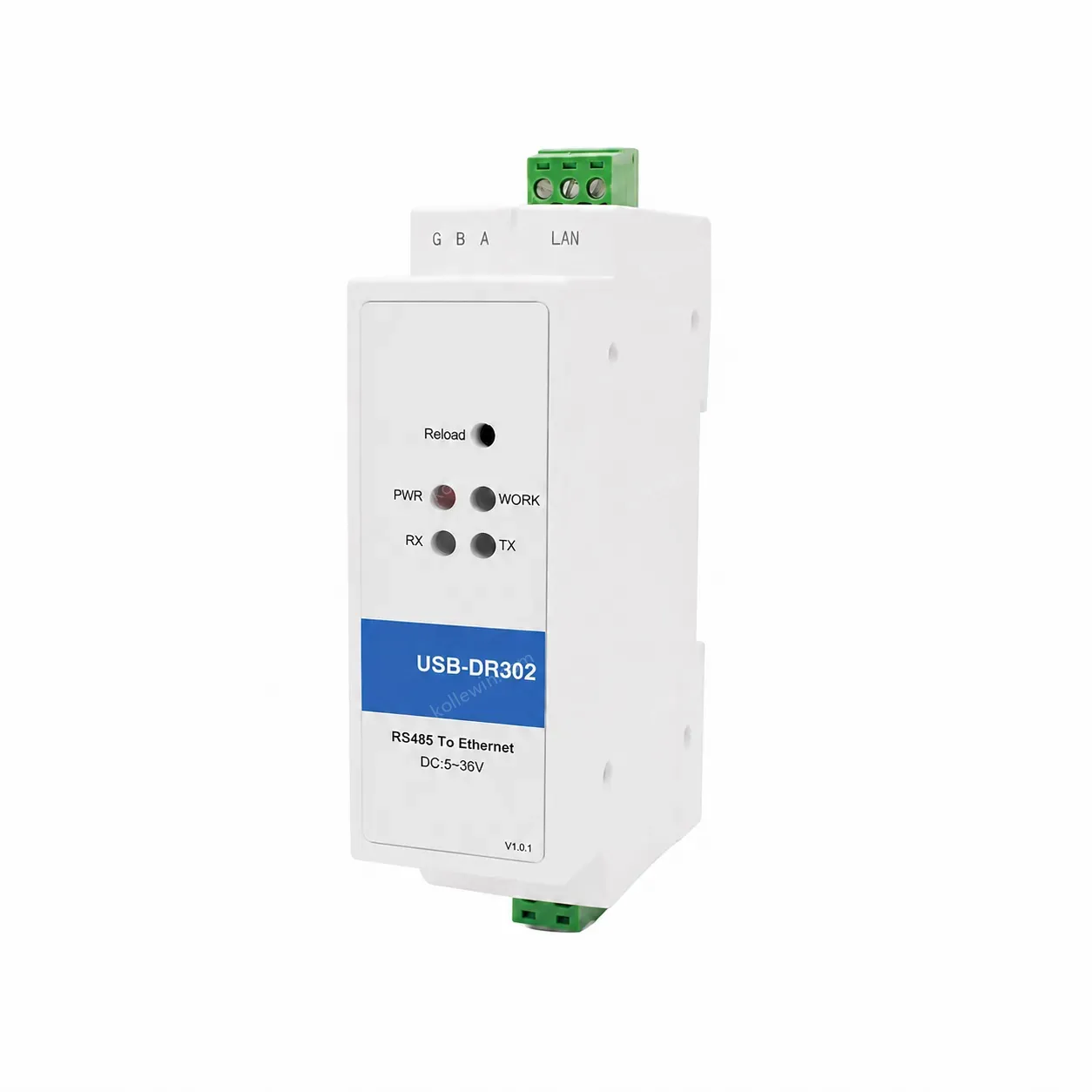 USR-DR302 Din-rail Modbus RTU to TCP RS485 Serial to Ethernet Converter DC5-36V RJ45 10/100Mbps CE/FCC Certified IP30