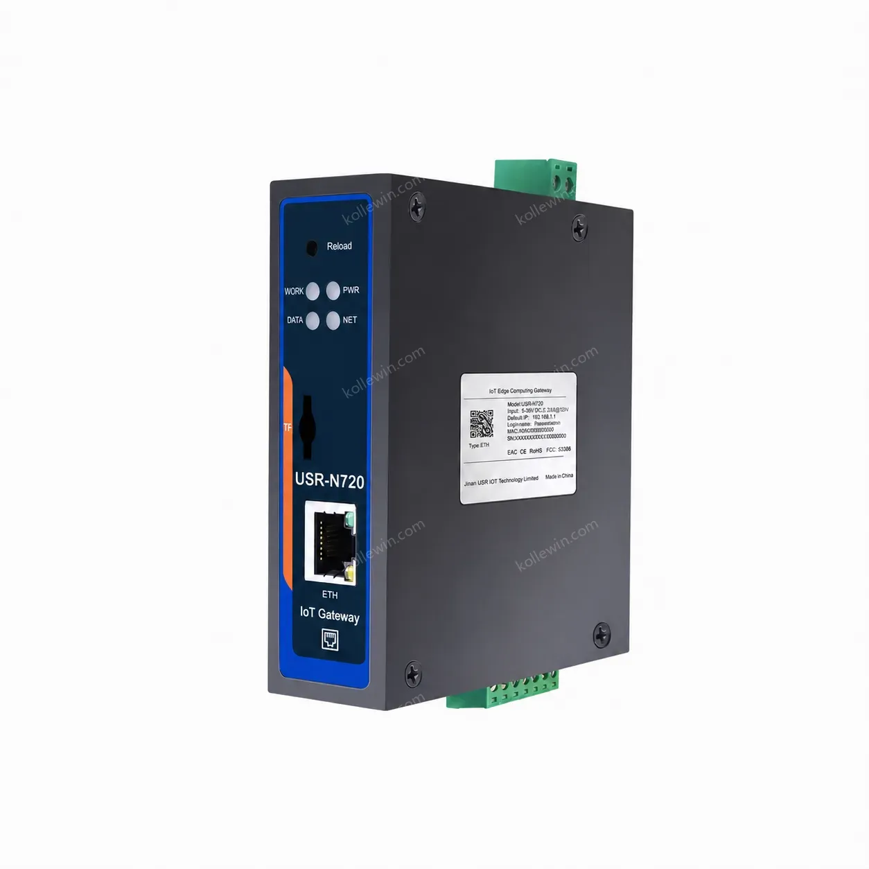PUSR Edge Computing IoT Gateway Protocol Conversion Data Encryption Modbus DL645 to MQTT Json RS485 to Ethernet USR-N720-ETH