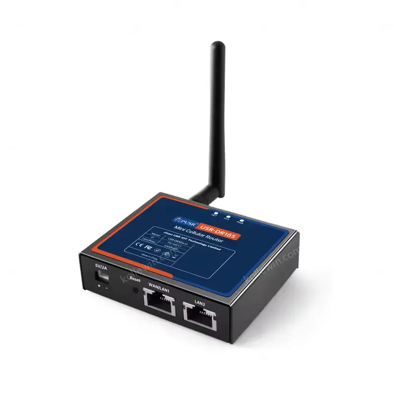 PUSR Industrial 4G LTE Cat1 Cellular Router VPN SIM Slot Global Frequency Band 100Mbps RJ45 Port 1WAN/LAN+1LAN DDOS USR-DR185s-G