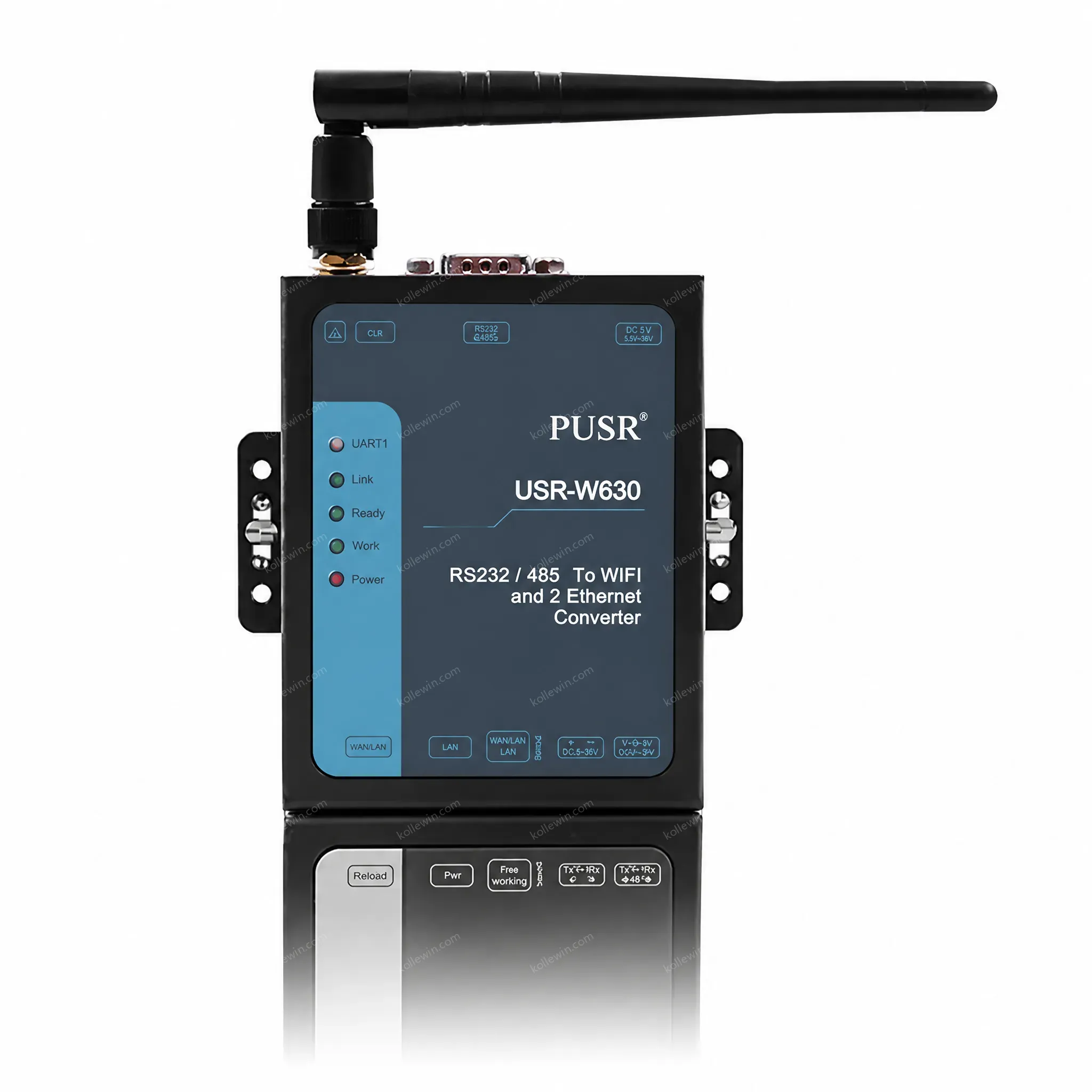 USR-W630 2 Port WiFi to Serial Converter Modbus Gateway RS232 RS485 to Ethernet Converter 5-36V 2-Year Warranty