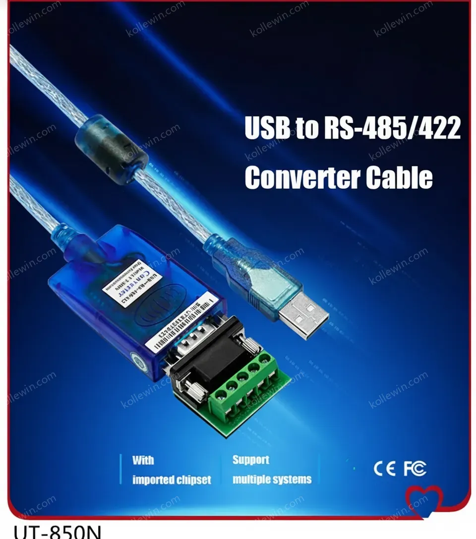 UOTEK FT232RL Chip USB to RS422 RS485 Converter Cable USB2.0 Cable DB9 Adapter UT-890A