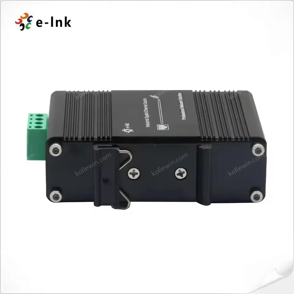 12-48V DC Input Mini Industrial 4 RJ45 + 1 SFP Gigabit Ethernet Switch for CCTV Automation Robotics Solar ELV Systems