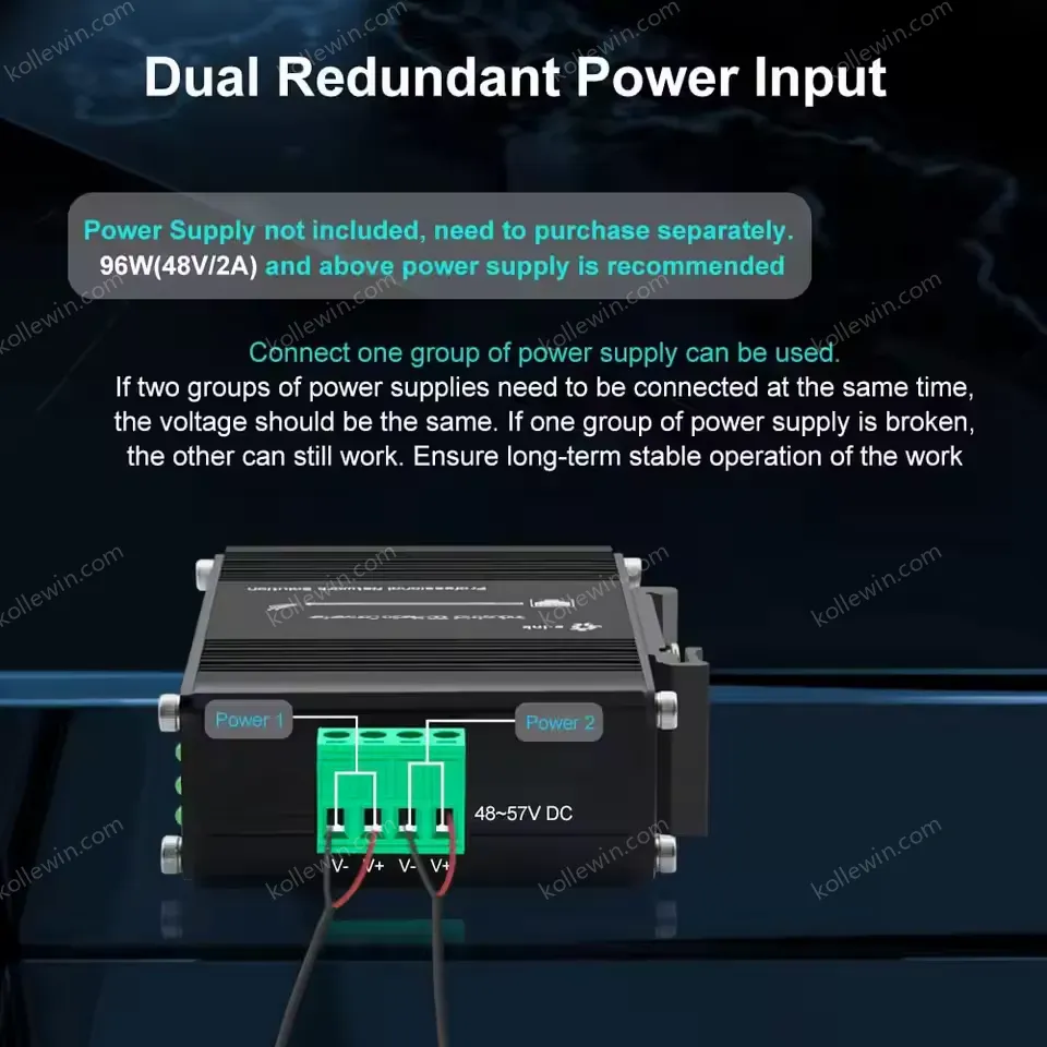 High-Power Industrial 10G PoE++ Fiber Media Converter, 802.3bt for Power-Hungry Devices, 10G SFP+ Uplink for Long Distance