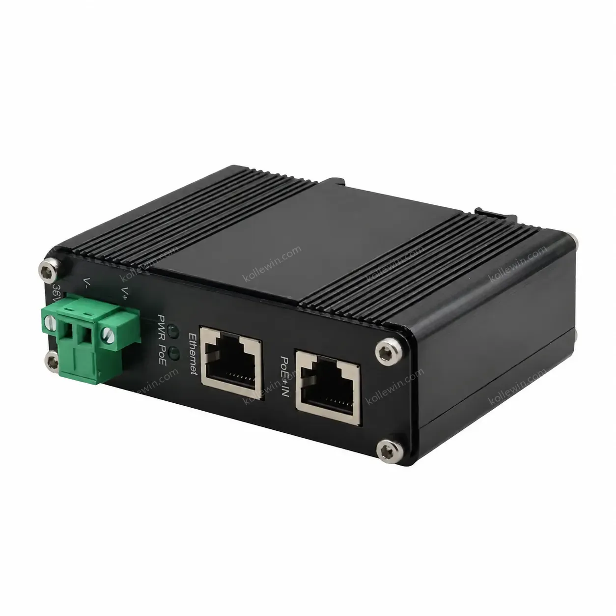 Gigabit PoE Splitter 10/100/1000Mbps 802.3at Power Over Ethernet 20W 36VDC Output Din Rail Mounting