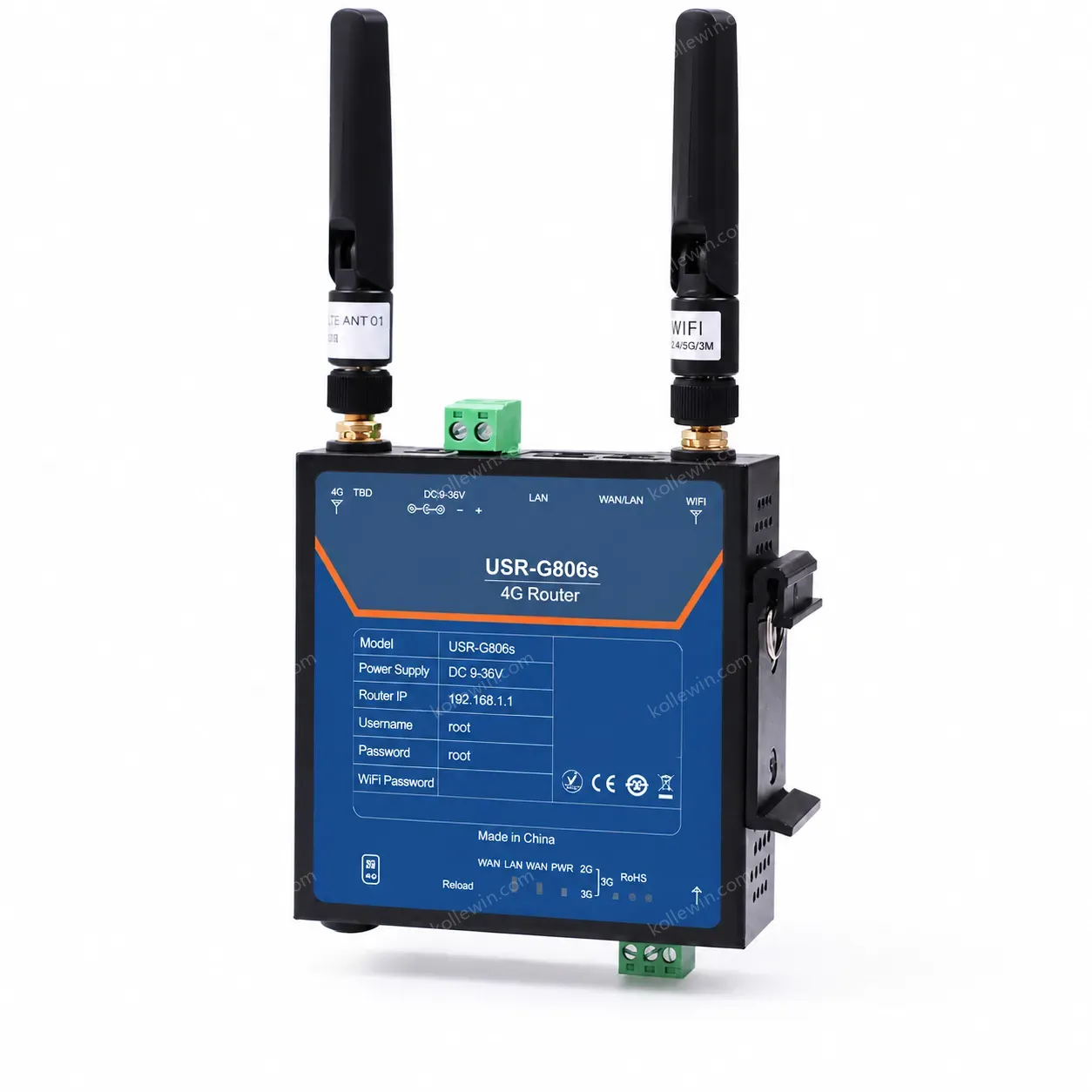 USR-G806s-EAU Outdoor WiFi Industrial 4G Cellular LTE Modem Router Support OpenVPN With RS485 Serial Port