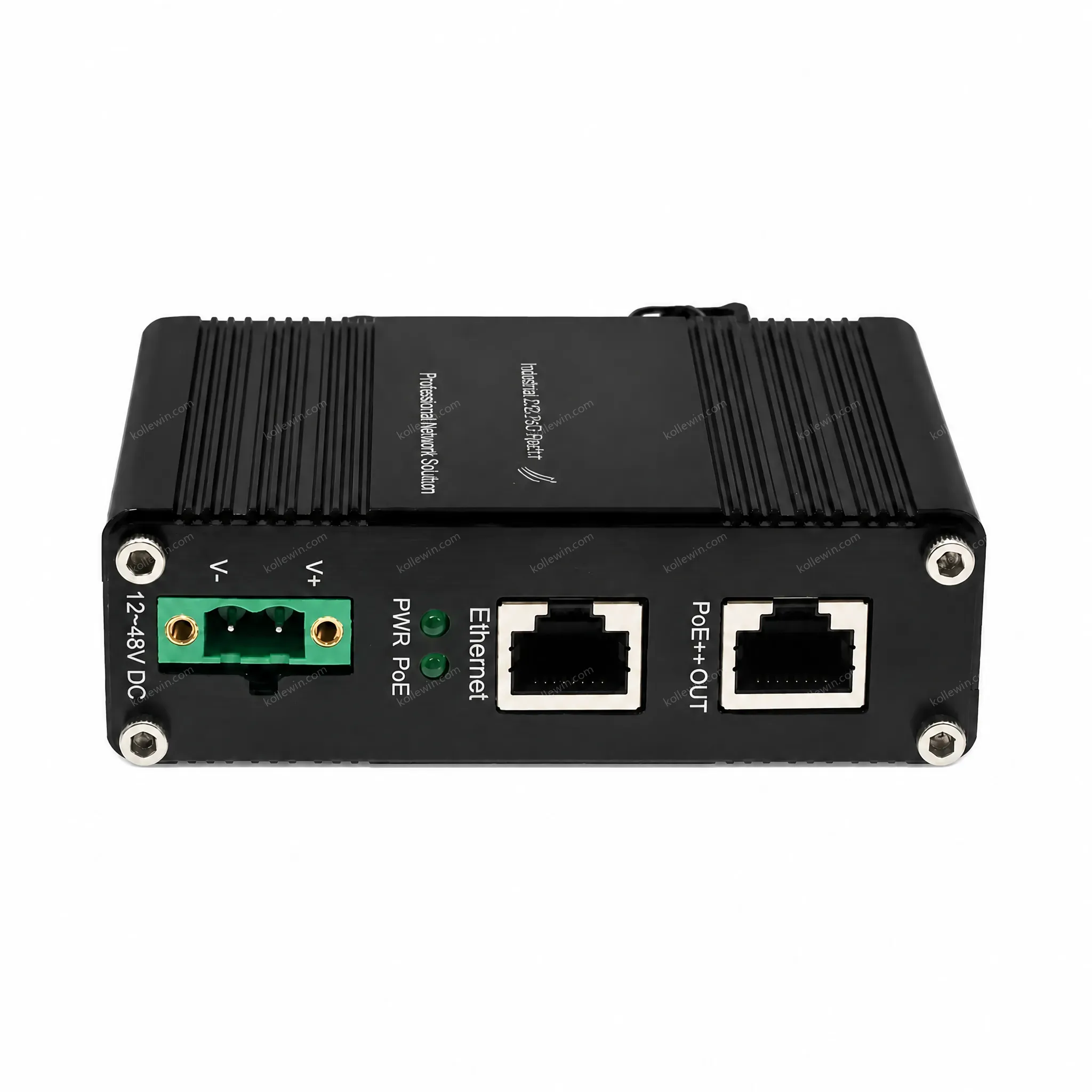 Wholesale Industrial PoE Injector 2.5G 802.3bt 95W Industrial Din Rail Power Ethernet Injector Adapter 12~48V DC Input Outdoor