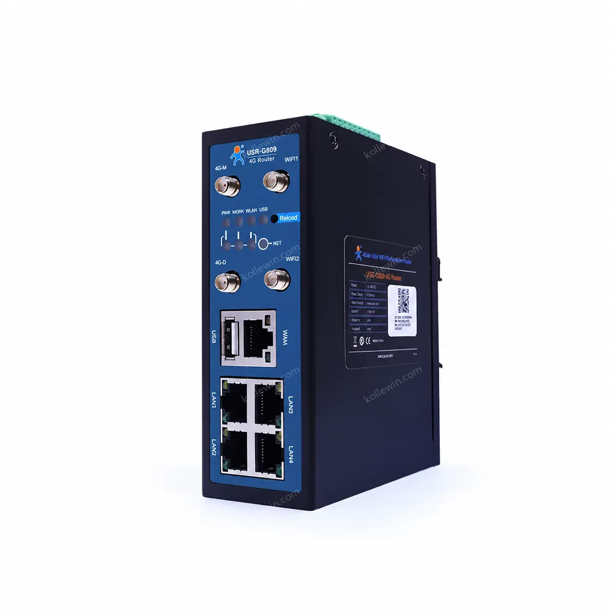 USR-G809-E EMEA & APAC Serial Port Ethernet Ports(4 LAN and 1 WAN) Multi Ports 3g/4g Lte Industrial Wifi Router